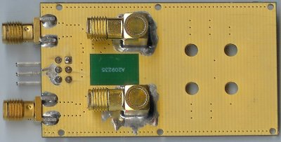 RF downconverter, rear view